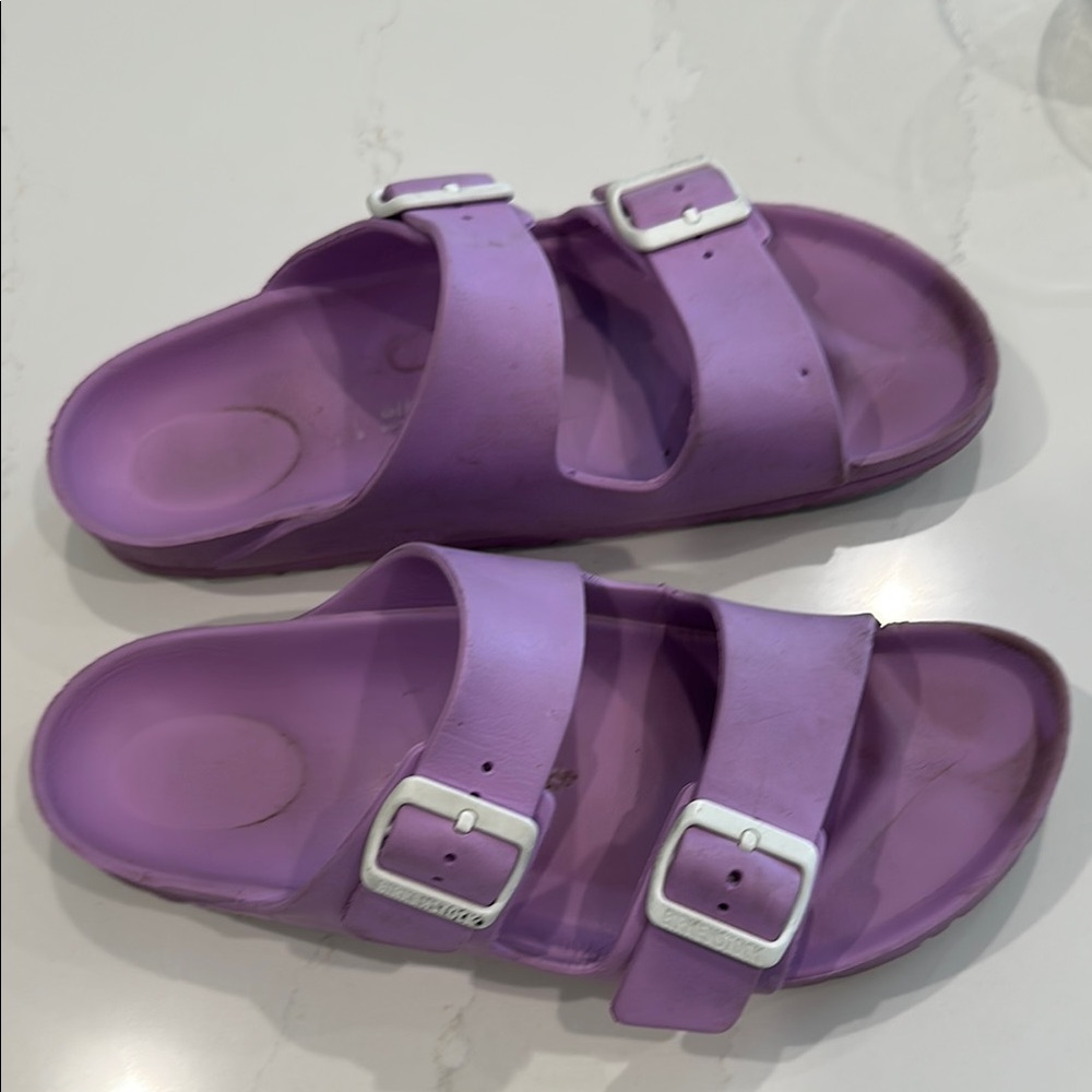 Birkenstock Purple Sandals with Adjustable Straps Waterproof 10 41